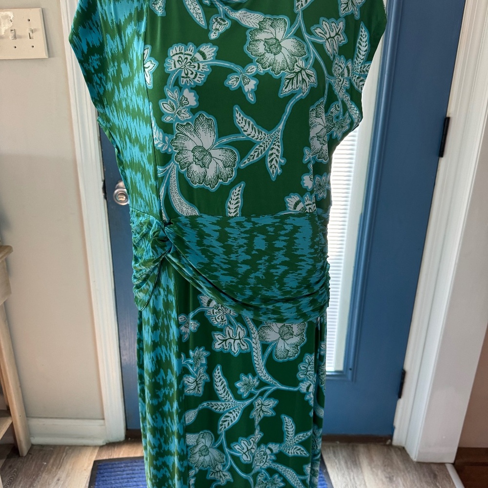 IMAN draped detail dress